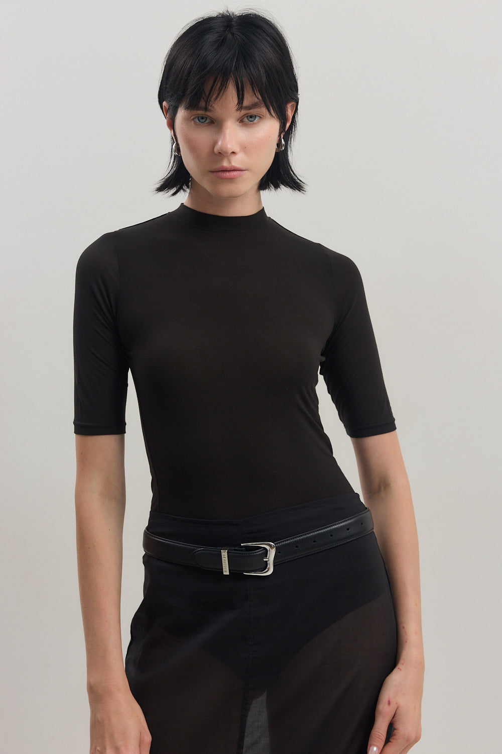 Mid Sleeve Modal Top