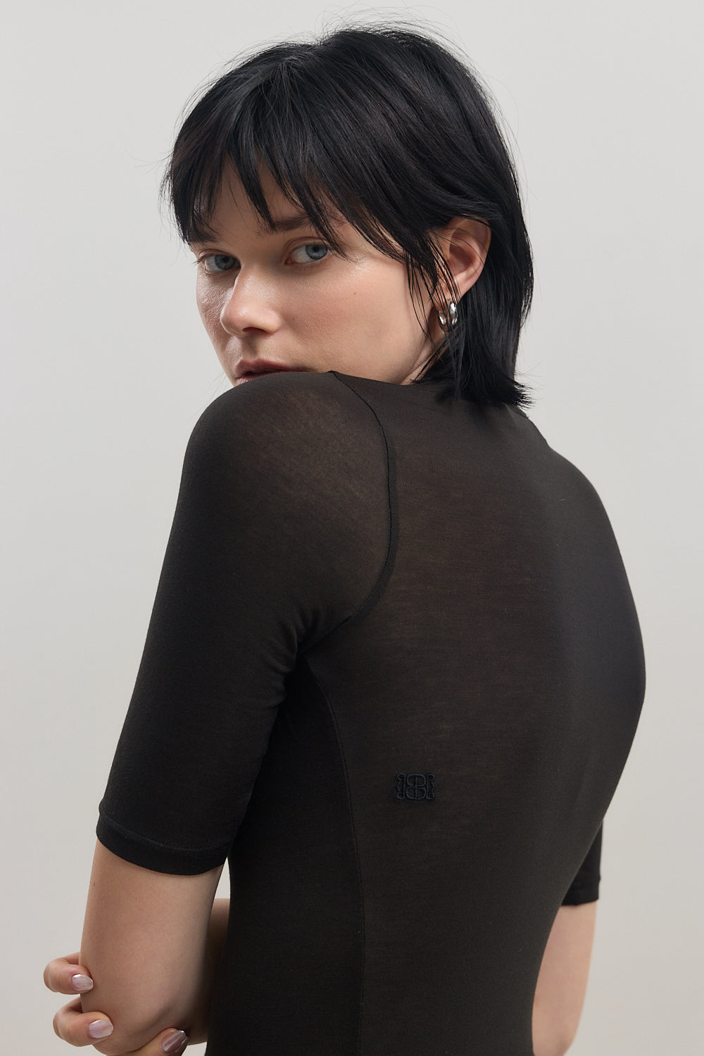 Mid Sleeve Modal Top