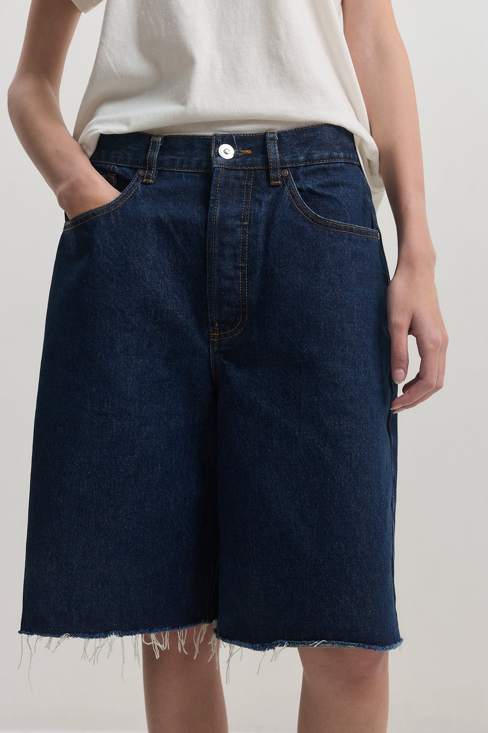 Baggy Denim Bermuda