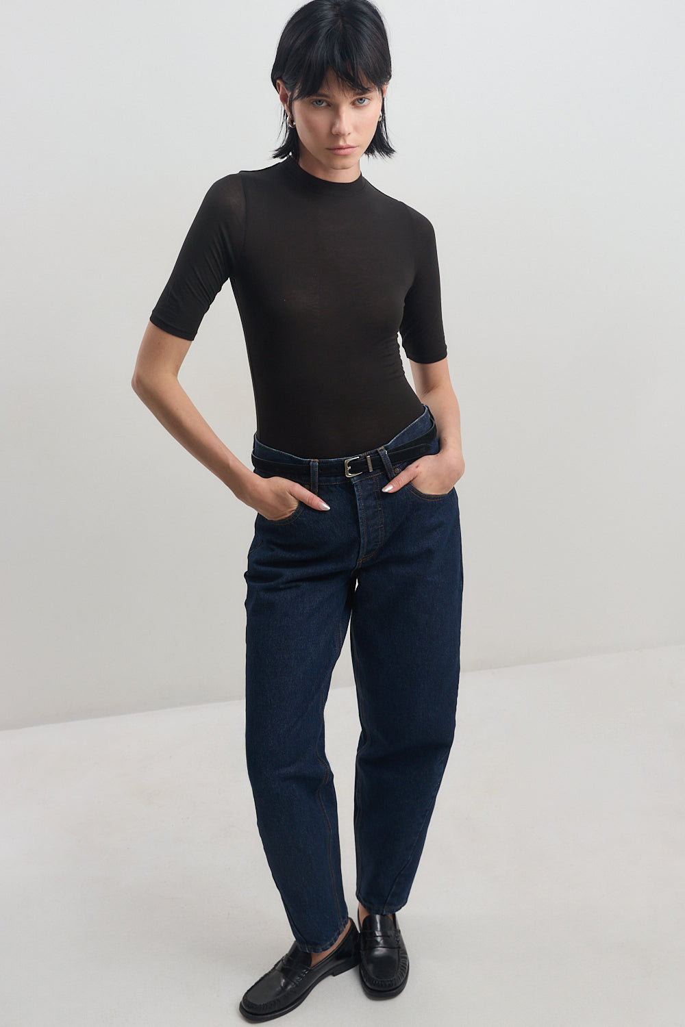 No.21| Mid Rise Barrel Denim