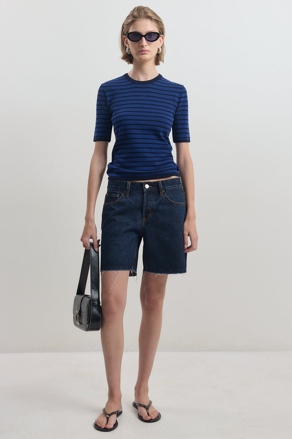 Low Rise Denim Shorts