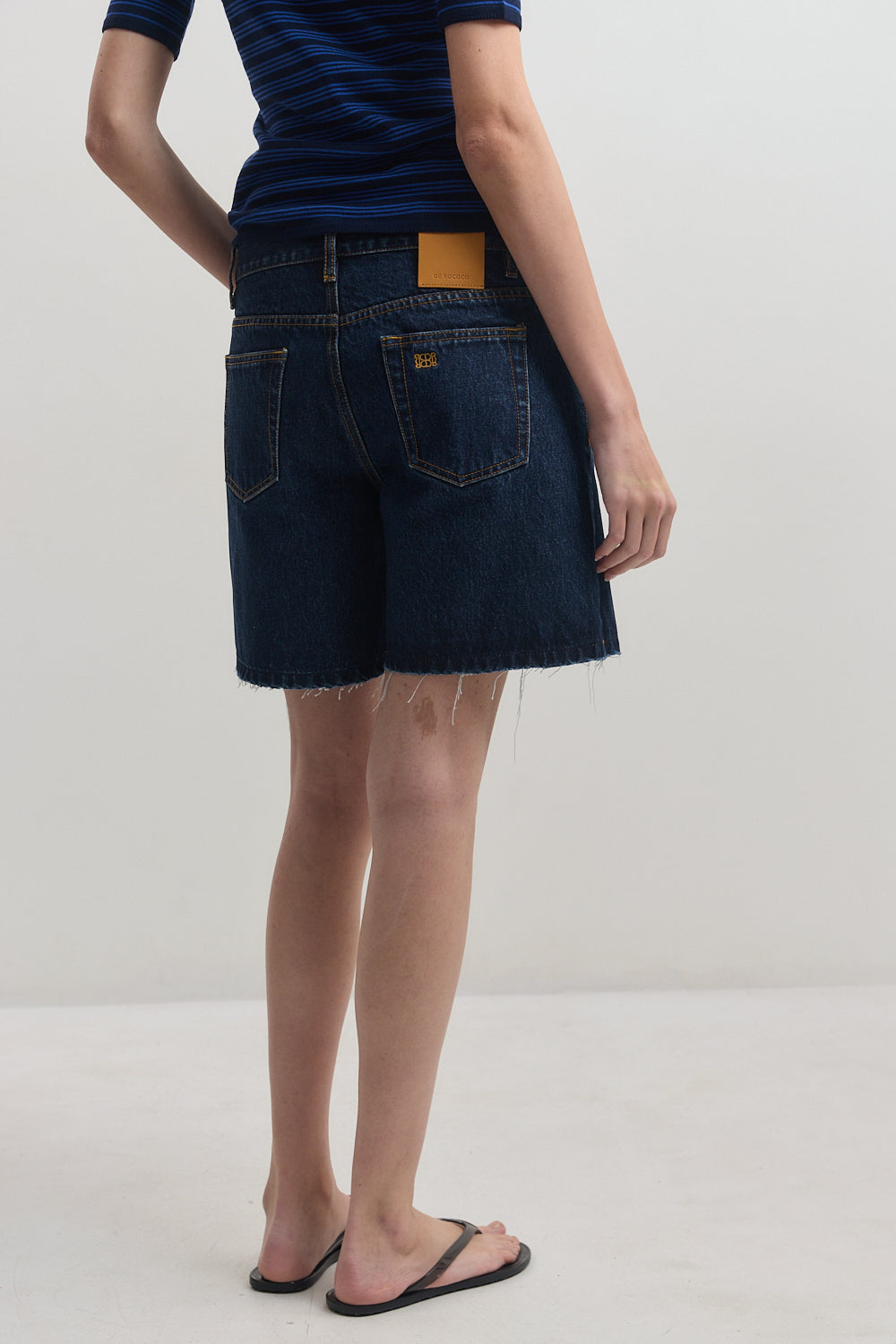 Low Rise Denim Shorts