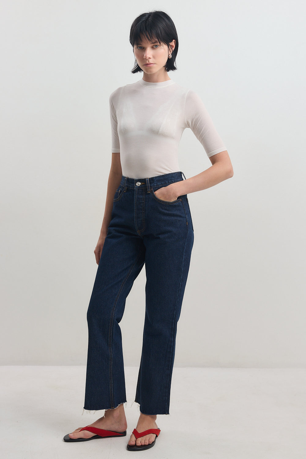 No.22| High Waist Cropped Kick Flare