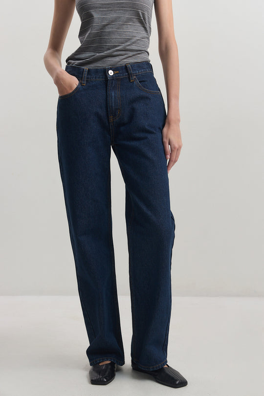 No.11| Mid Rise Full Length Baggy Denim