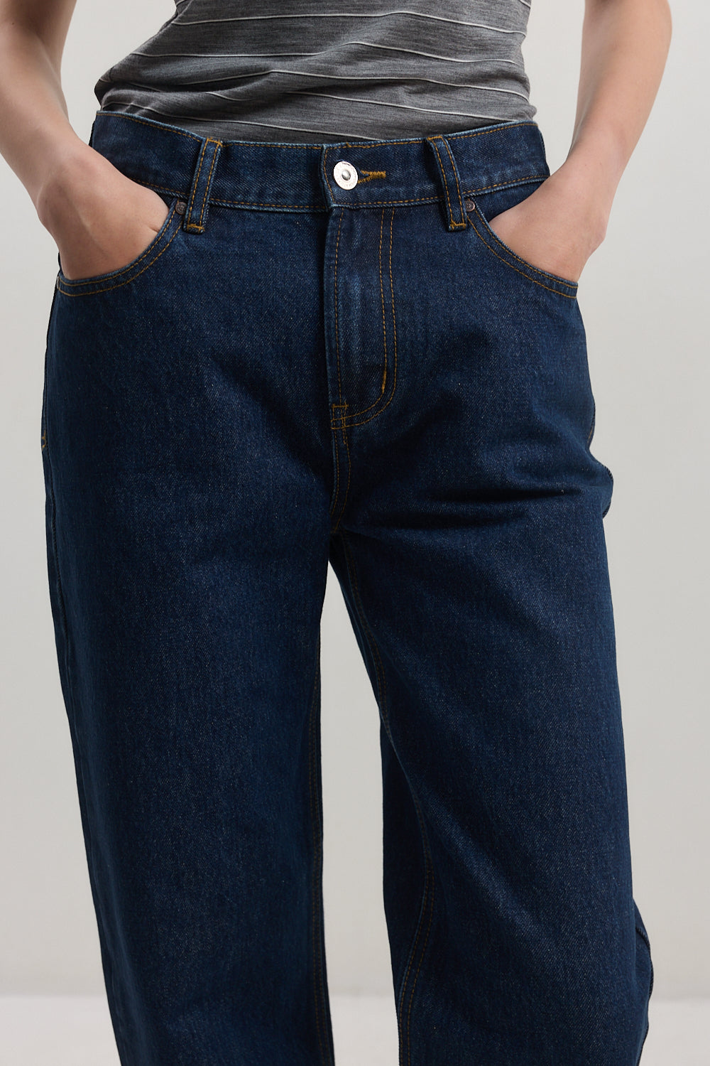No.11| Mid Rise Full Length Baggy Denim