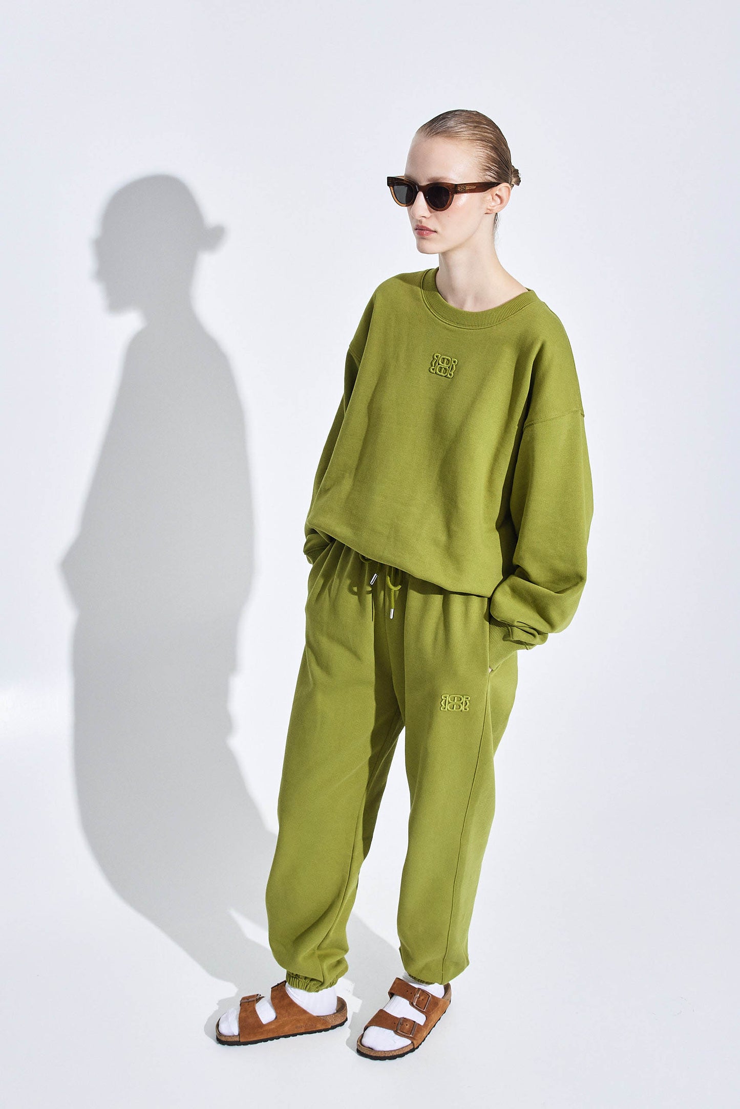 Embroidered Fleece Jogger - Dé Rococo