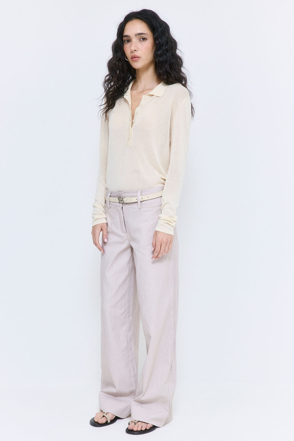 Striped Drill Pants