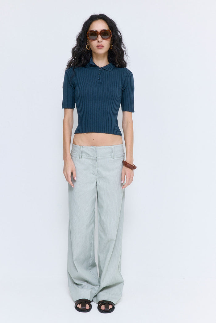 Striped Drill Pants