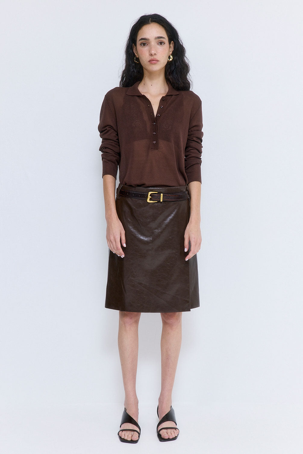 Sheer Polo Tee