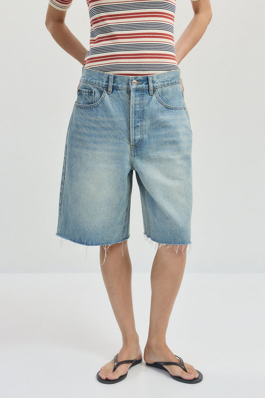 Baggy Denim Bermuda