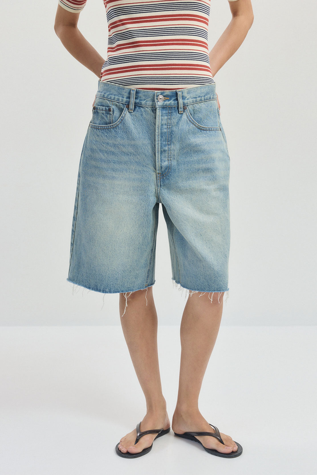 Baggy Denim Bermuda