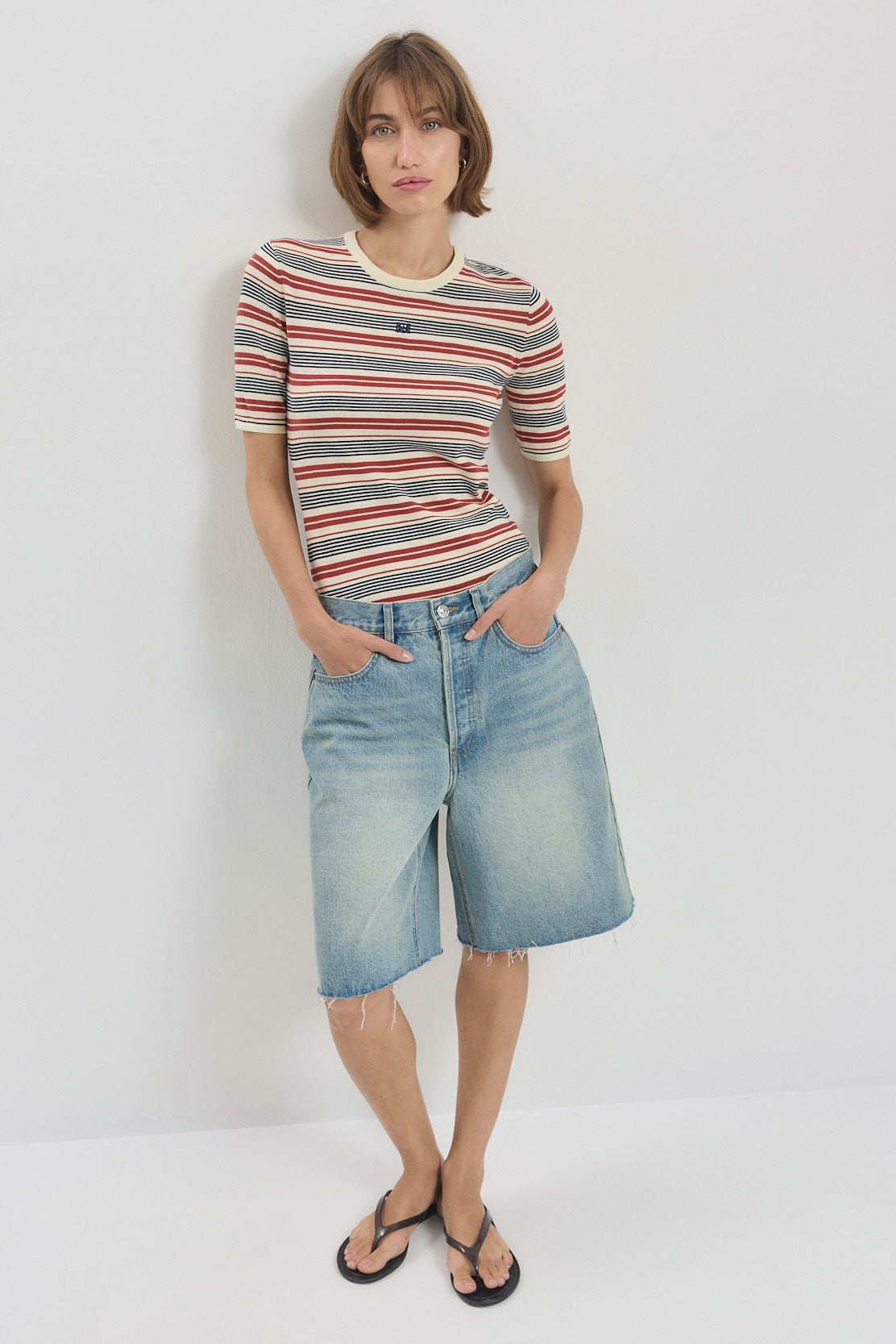 Baggy Denim Bermuda