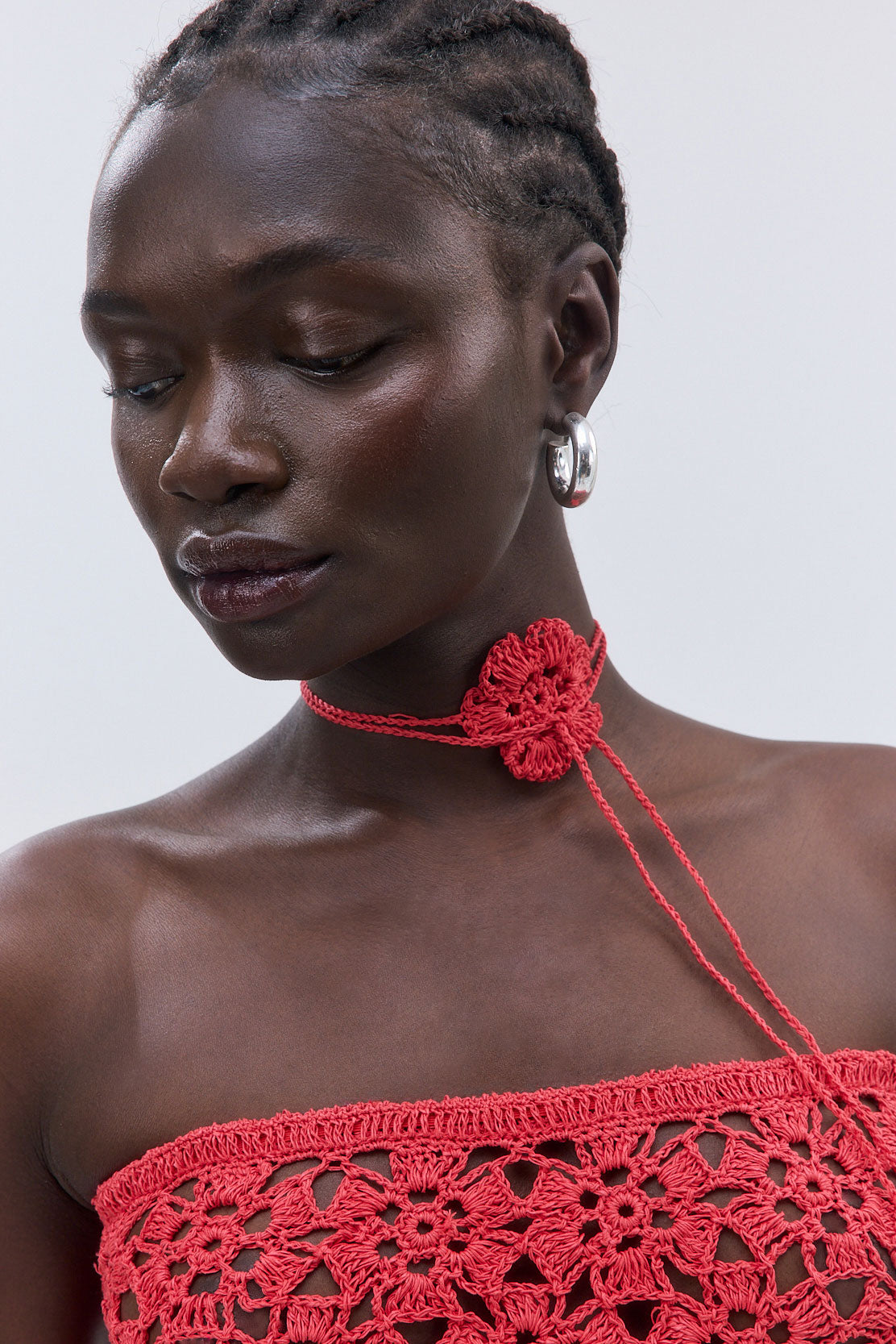 Flower Crochet Scarf