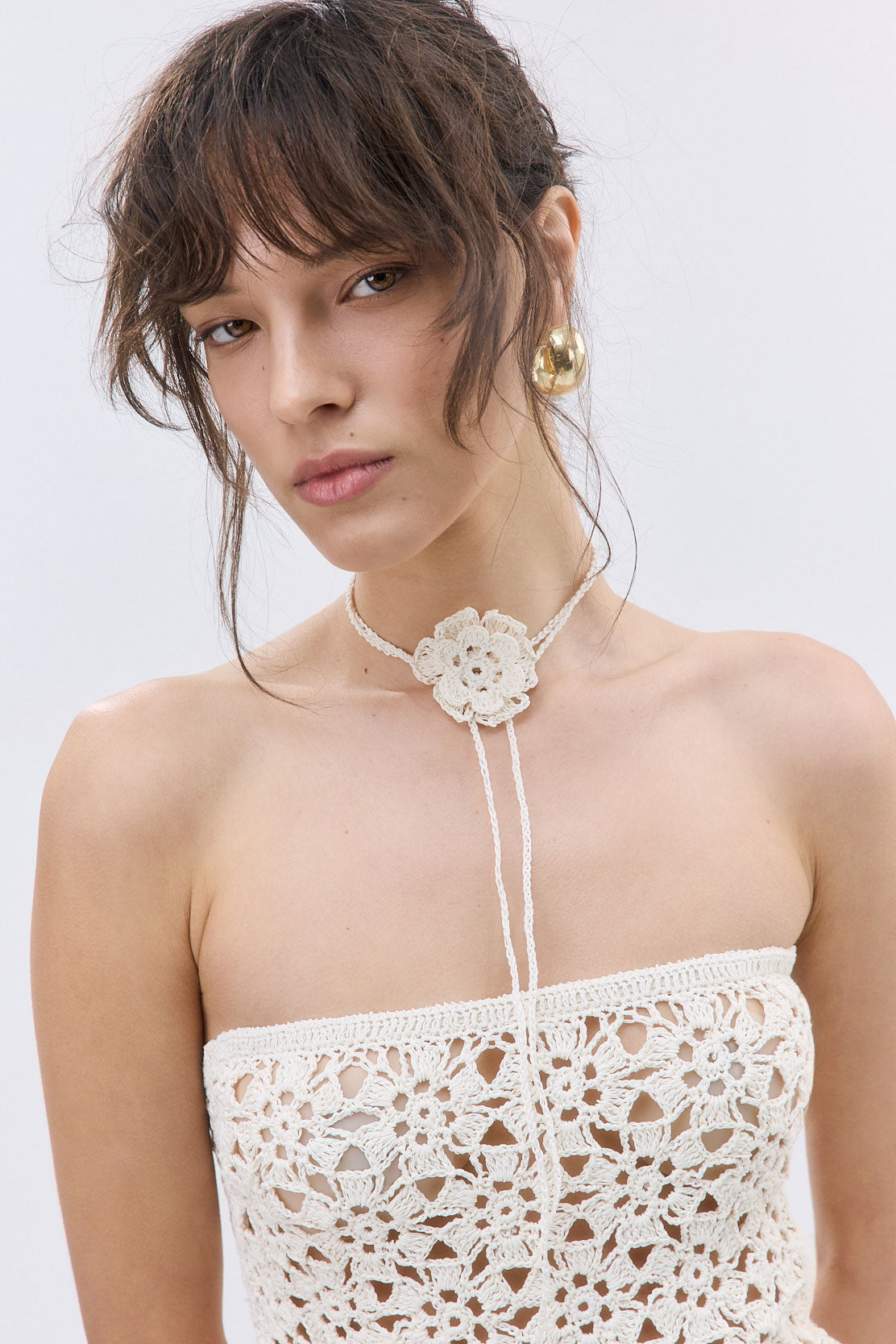 Flower Crochet Scarf
