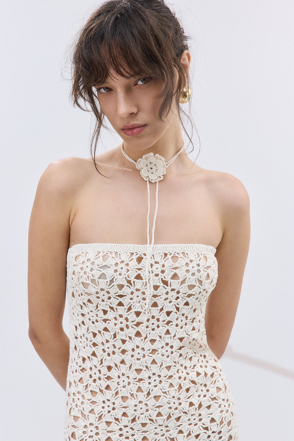 Flower Crochet Scarf