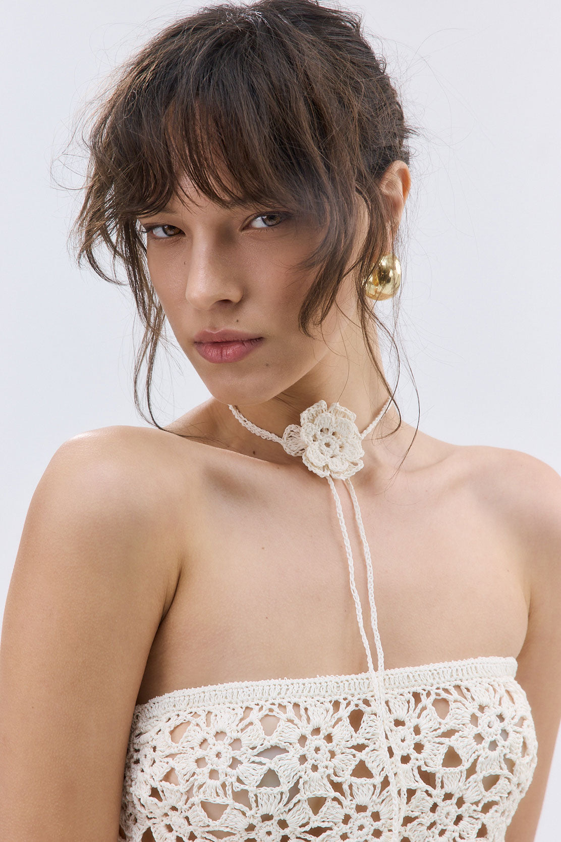 Flower Crochet Scarf