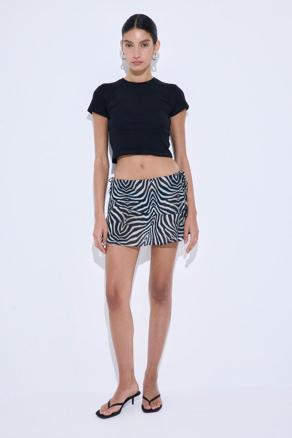 Semi Sheer Mini Skirt