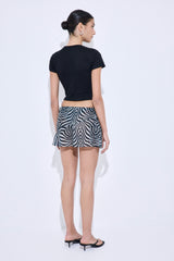 Semi Sheer Mini Skirt