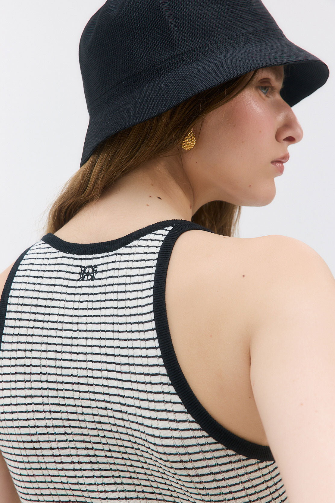 Ribbed Striped Tank Top