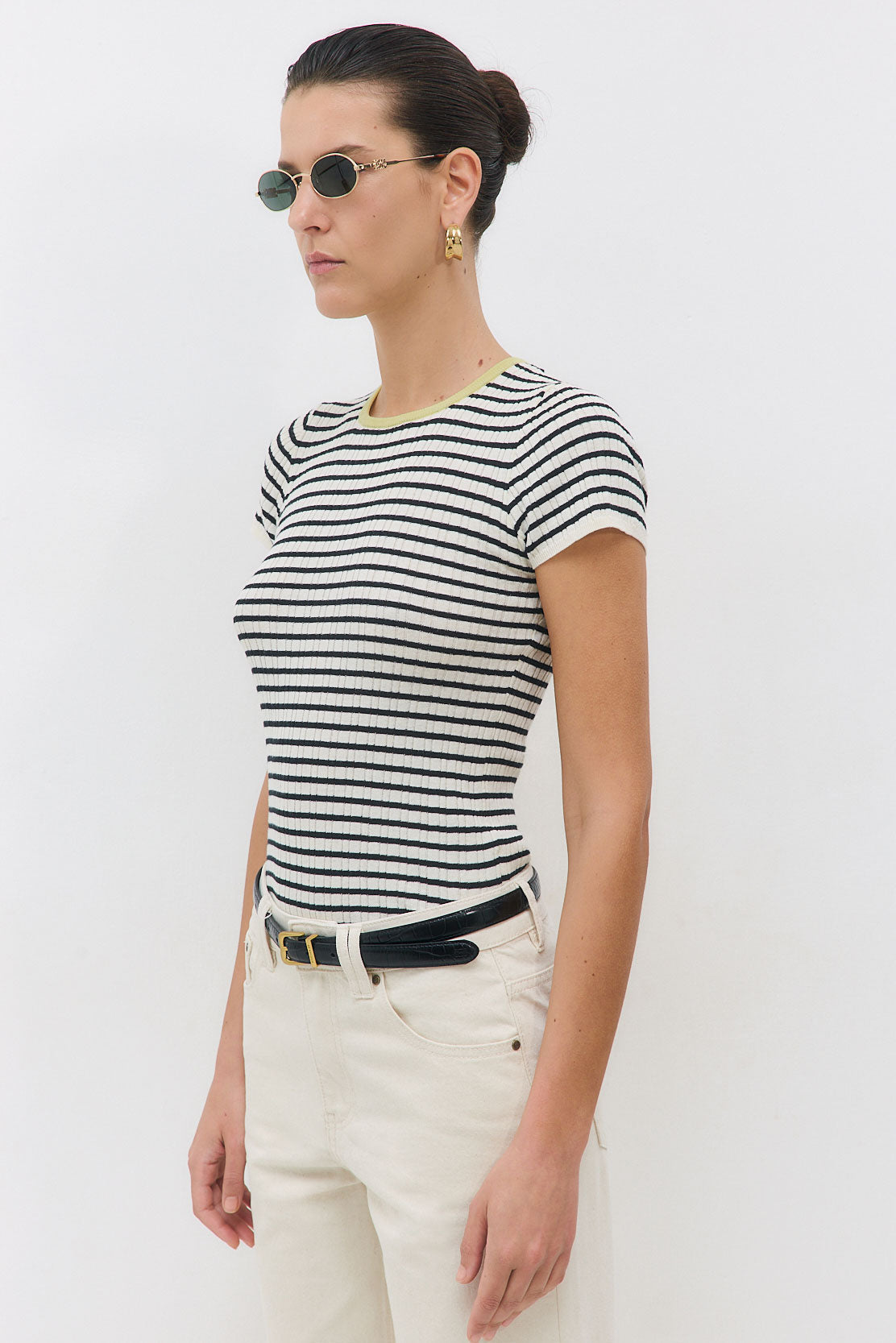 Ribbed Striped Top