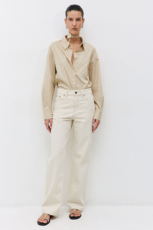 Wide Leg Drill Pants