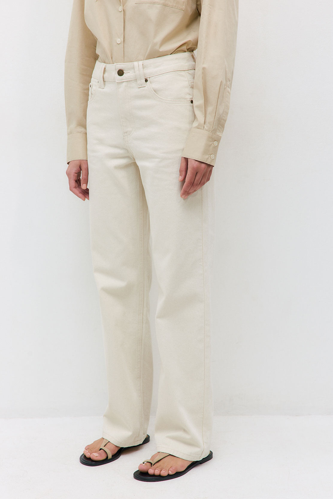 Wide Leg Drill Pants