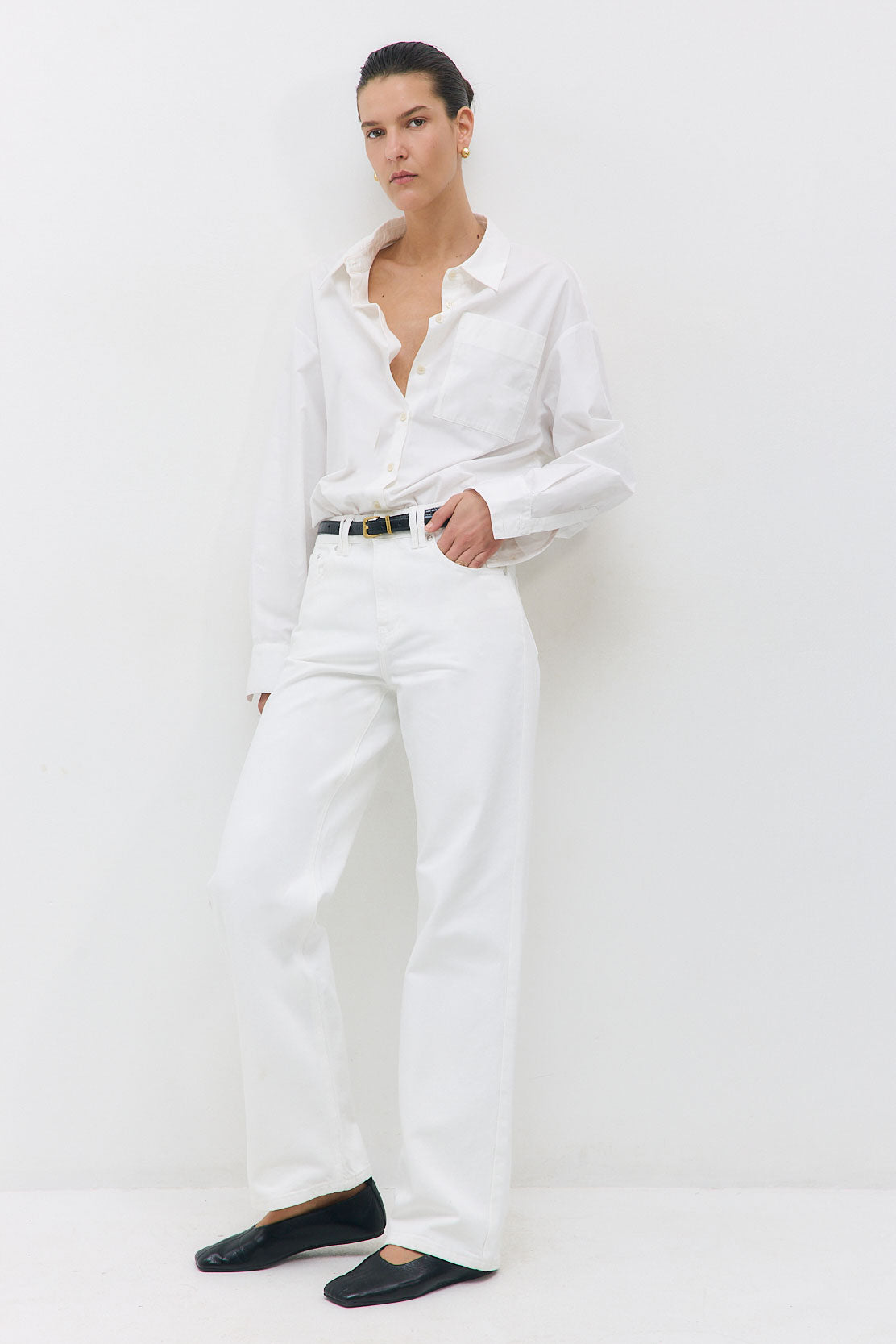 Wide Leg Drill Pants