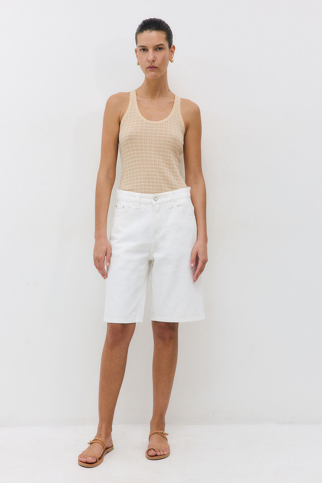 Ribbed Striped Tank Top