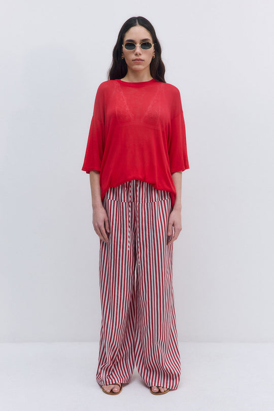 Poplin Wide Leg Pants