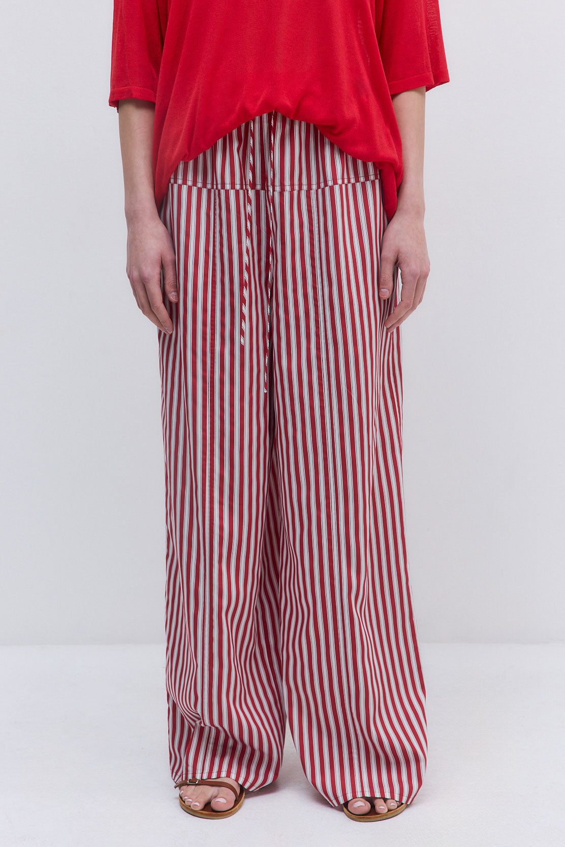 Poplin Wide Leg Pants