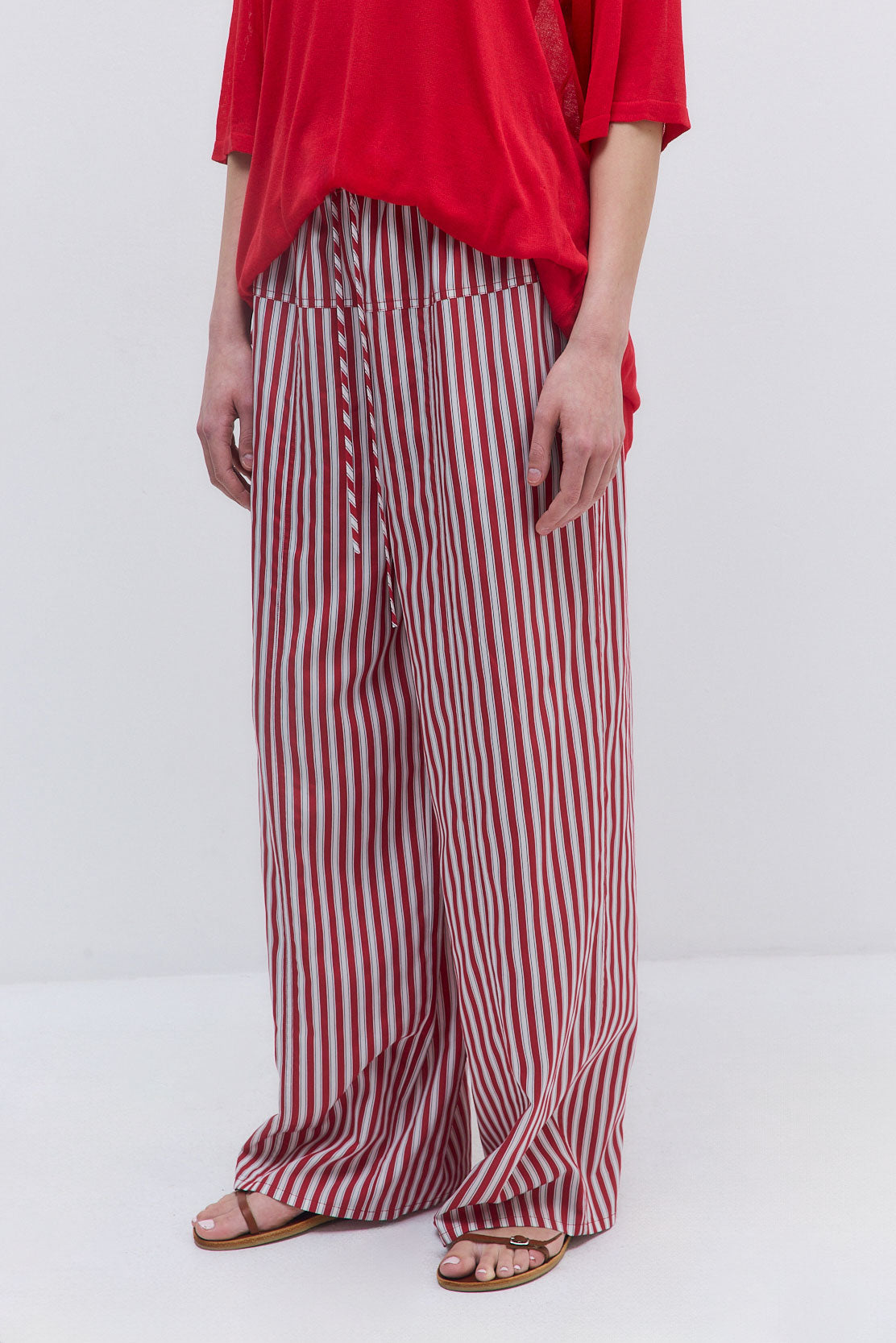Poplin Wide Leg Pants
