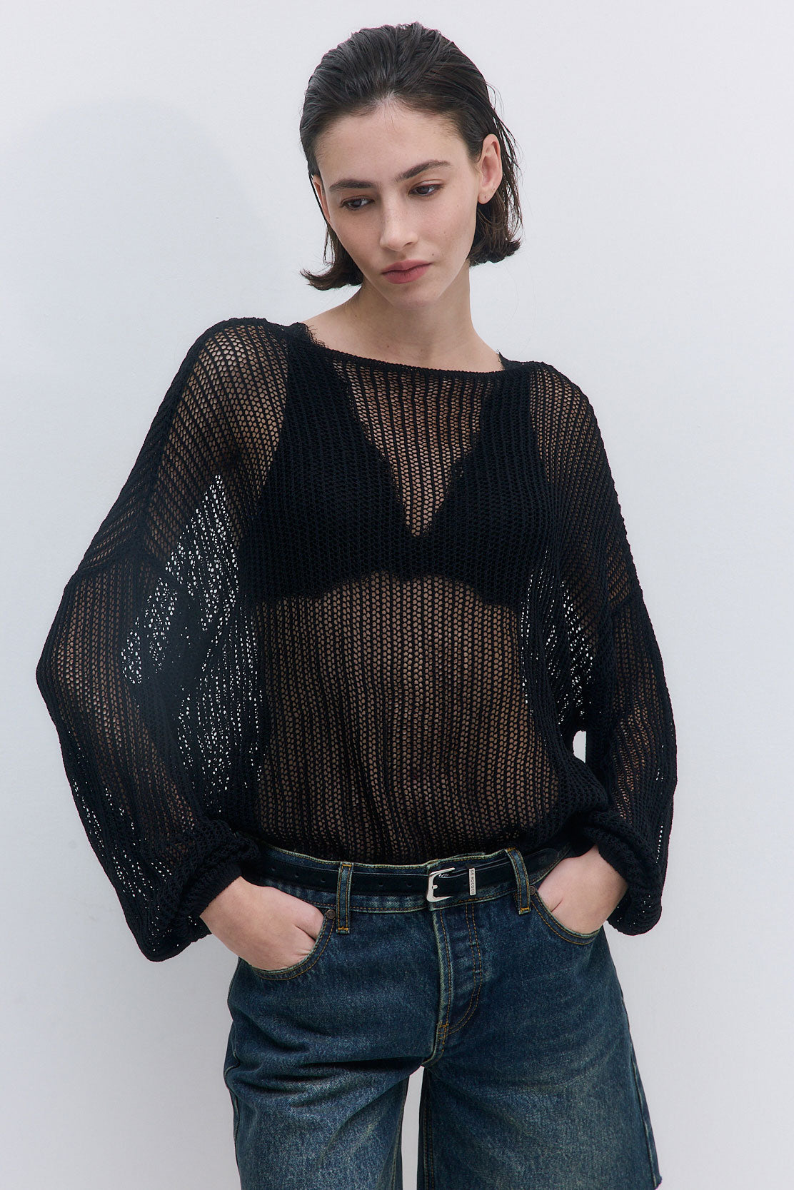 Crochet Boatneck Top