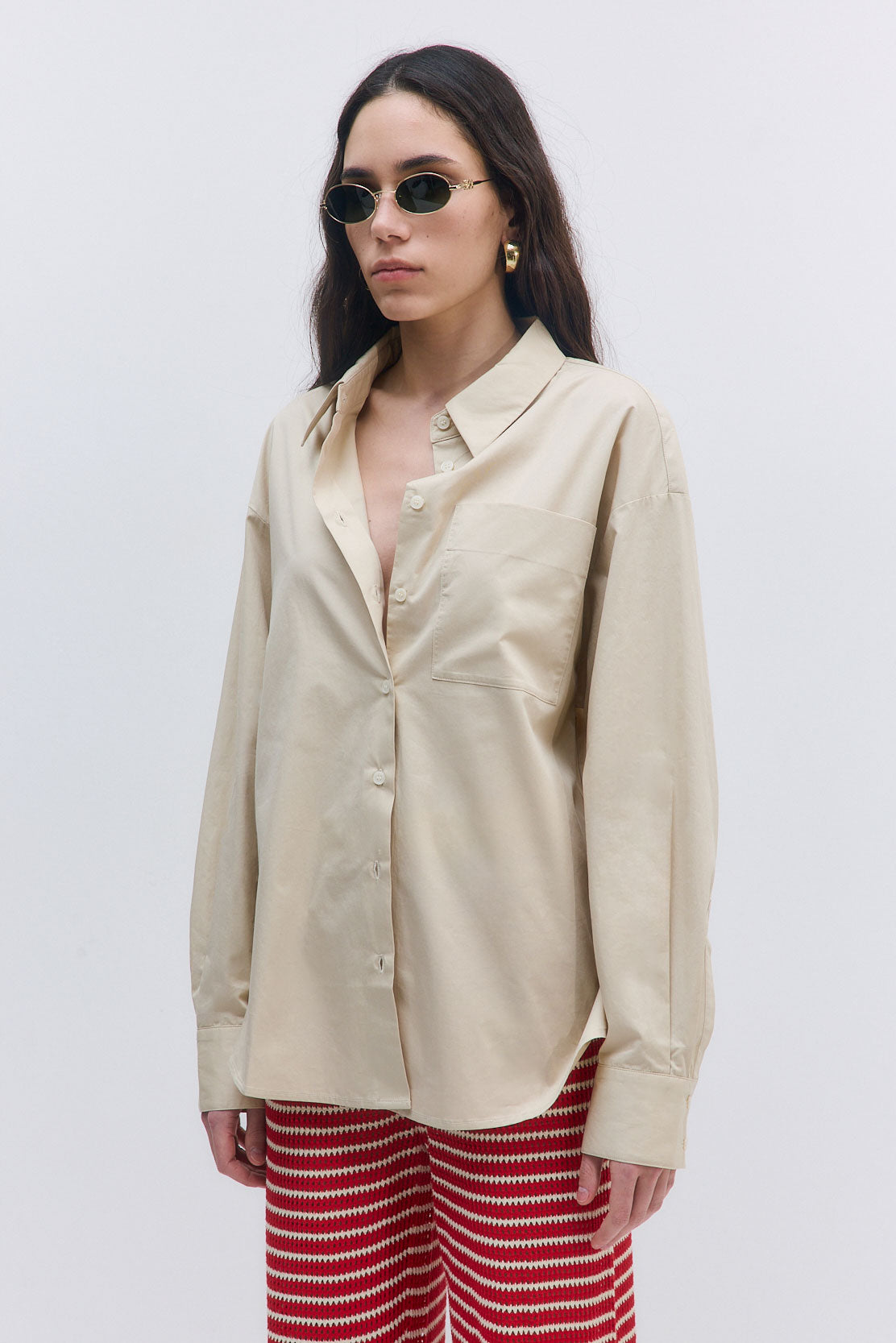 Oversized Poplin Button Down