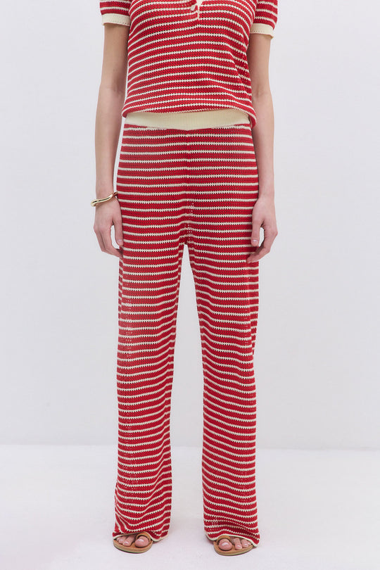 Striped Crochet Pants
