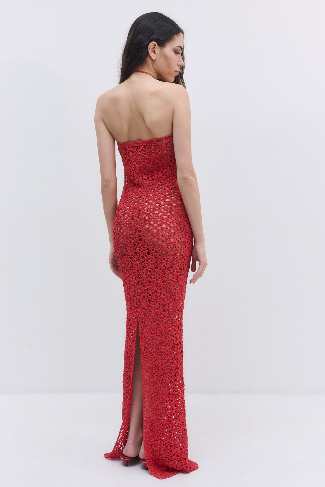 Flower Crochet Maxi Dress