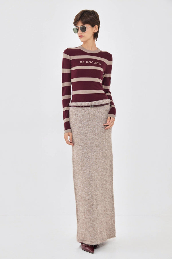 Fuzzy Maxi Skirt