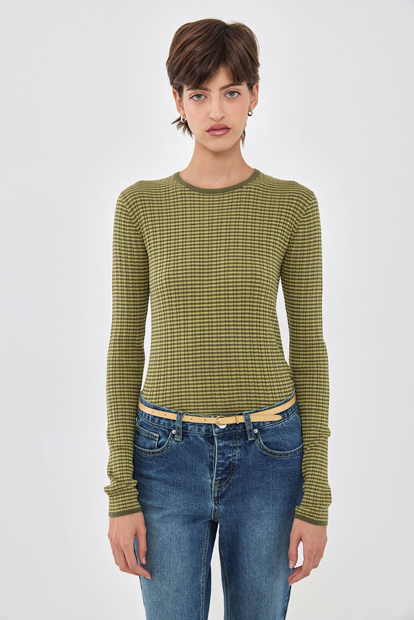 Long Sleeve Ribbed Striped Knit - Dé Rococo