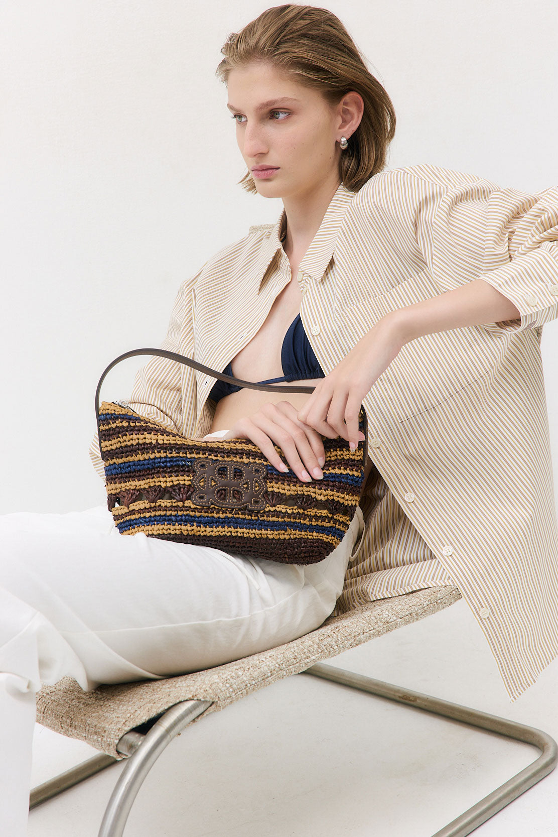Raffia Crochet Clutch