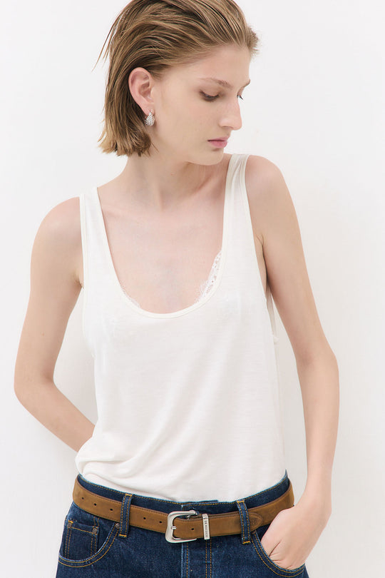 Deep Scoop Tank Top