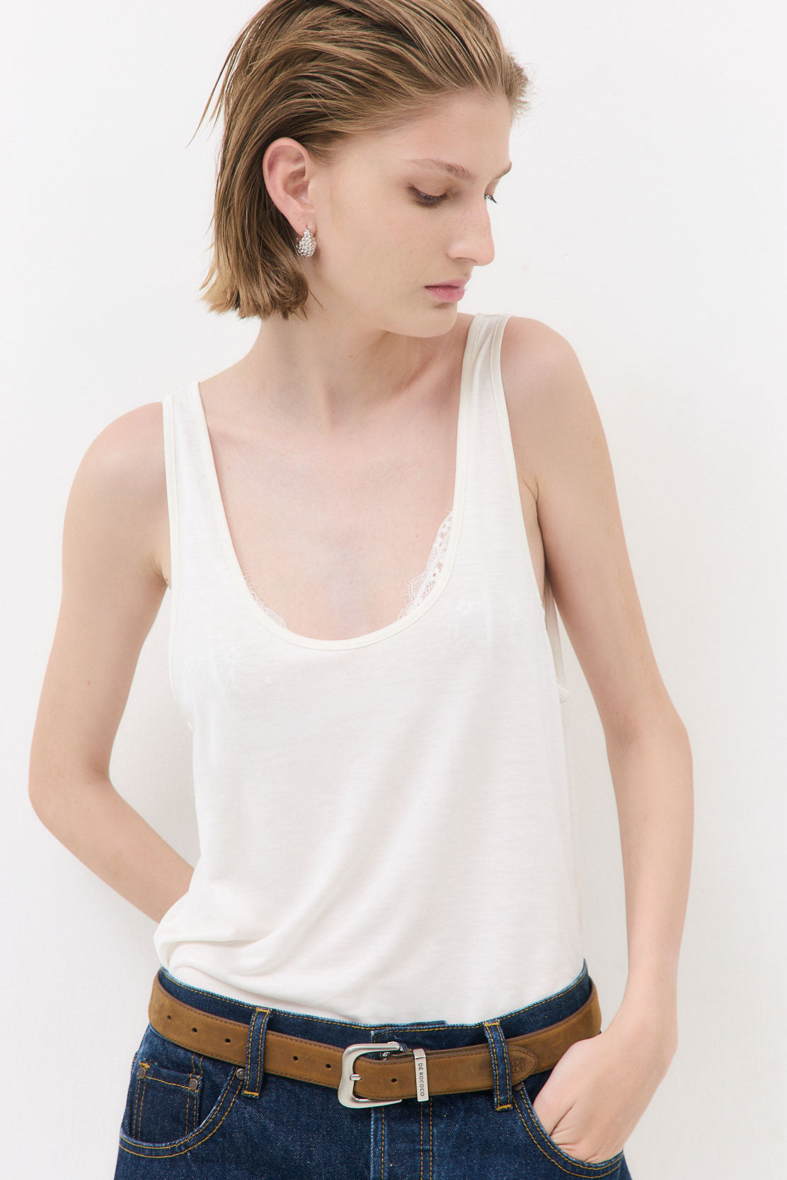 Deep Scoop Tank Top