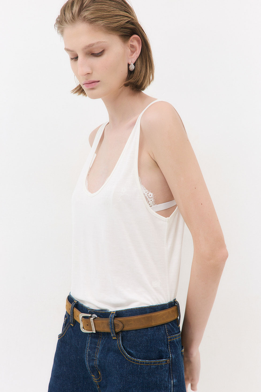 Deep Scoop Tank Top