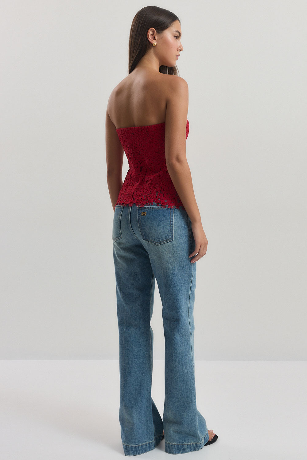 Strapless Lace Top