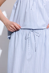 Ruffled Poplin Maxi Skirt