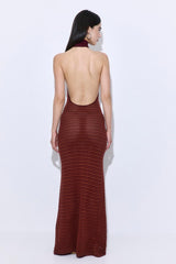 Crochet Turtle Neck  Maxi Dress