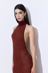 Crochet Turtle Neck  Maxi Dress