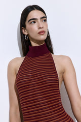Crochet Turtle Neck  Maxi Dress