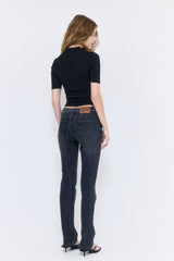 Mid Sleeved Zipper Knit