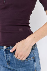 Mid Sleeved Zipper Knit