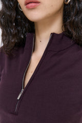 Mid Sleeved Zipper Knit