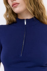 Mid Sleeved Zipper Knit